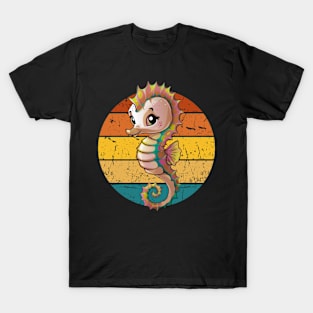 Seahorse Sunset Vintage T-Shirt